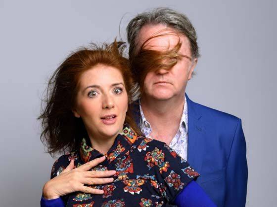 Paul Merton and Suki Webster